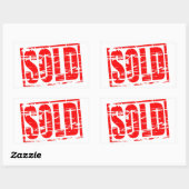 Briefmarke aus kaltem Rot Rechteckiger Aufkleber (Blatt)