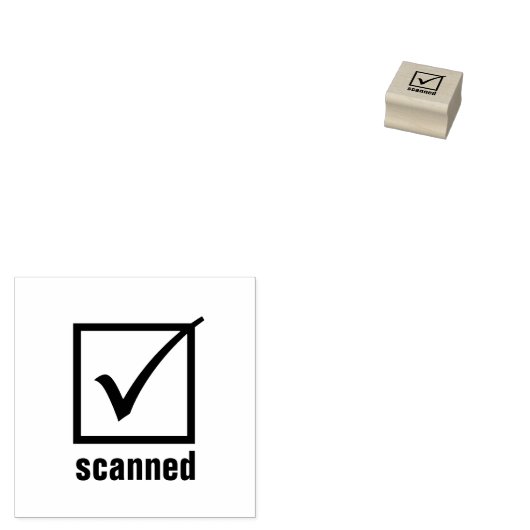 Briefmarke aus Karo-Box-Kautschuk - gescannt - Gummistempel (Stempel)