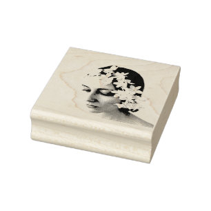 Briefmarke aus Kautschuk - Blume Gummistempel