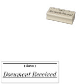 Briefmarke aus Kautschuk "empfangenes Dokument" Gummistempel (Stempel)