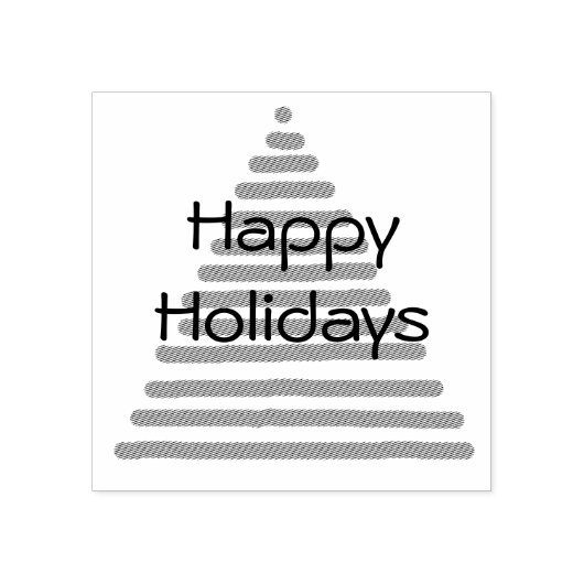 Briefmarke aus Kautschuk - Graphic Tree with text Gummistempel (Prägung)