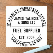 Briefmarke aus Kautschuk Gummistempel