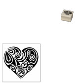 Briefmarke aus Kautschuk - Herz Gummistempel (Stempel)