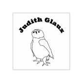 Briefmarke aus Kautschuk - Kontur mit Namen Gummistempel (Prägung)