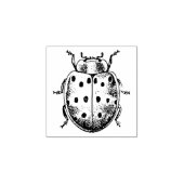 Briefmarke aus Kautschuk mit Vintagem Ladybug Gummistempel (Prägung)