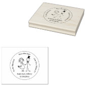 Briefmarke aus Kautschuk - Save the Date Gummistempel (Stempel)