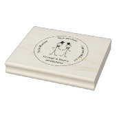 Briefmarke aus Kautschuk - Save the Date schwul Gummistempel (Stempel)