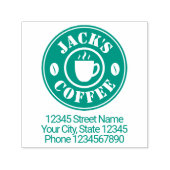 Briefmarke aus Kautschuk, selbstklebend Permastempel (Design)