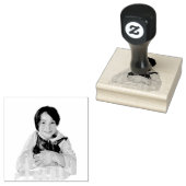 Briefmarke aus kinderportrait Kautschuk Gummistempel (Stempel)