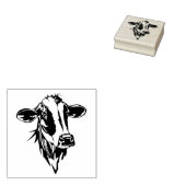 Briefmarke aus Kuhkopf Gummistempel (Stempel)