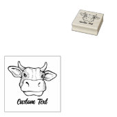 Briefmarke aus Kuhkopf Gummistempel (Stempel)