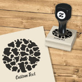 Briefmarke aus Kuhmuster Gummistempel