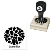 Briefmarke aus Kuhmuster Gummistempel (Stempel)