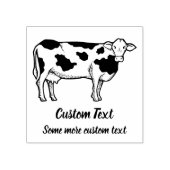 Briefmarke aus Kuhprofil Gummistempel (Prägung)