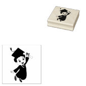 Briefmarke aus männlichem Graduate Gummistempel (Stempel)