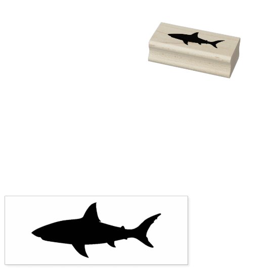 Briefmarke aus modischem Shark Design Gummistempel (Stempel)
