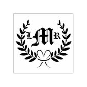 Briefmarke aus Monogram, Weißohren Gummistempel (Prägung)