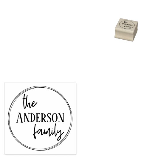 Briefmarke aus Monogramm Gummistempel (Stempel)