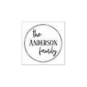 Briefmarke aus Monogramm Gummistempel (Prägung)