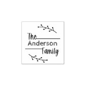 Briefmarke aus Monogramm Gummistempel (Prägung)