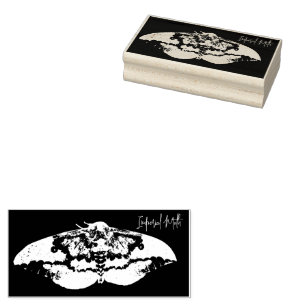 Briefmarke aus Moth-Rubber Gummistempel