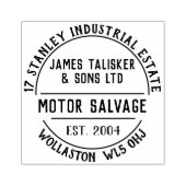 Briefmarke aus Motorrettungskautschuk Gummistempel (Prägung)