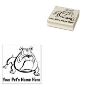Briefmarke aus Pet Bulldog Kautschuk Gummistempel (Stempel)