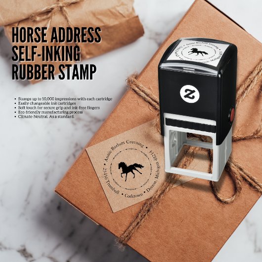 Briefmarke aus Reitadresse Permastempel