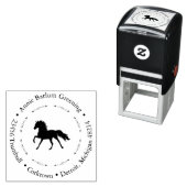 Briefmarke aus Reitadresse Permastempel (Beispiel)