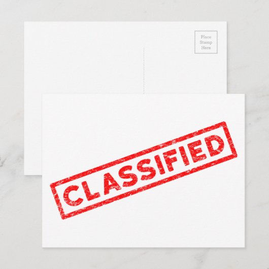 Briefmarke aus Rotem Kautschuk Postkarte (Vorne/Hinten)