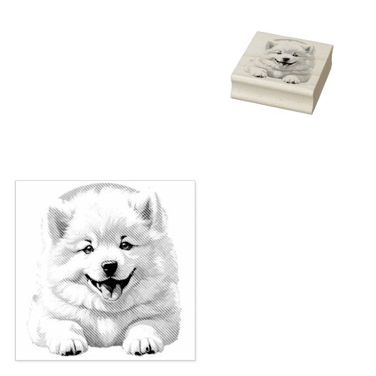 Briefmarke aus Samoyed Rubber Gummistempel (Stempel)