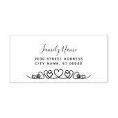 Briefmarke aus schlichtem, selbstfarbenem Kautschu Permastempel (Design)