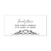 Briefmarke aus schlichtem, selbstfarbenem Kautschu Permastempel (Design)