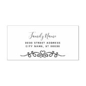 Briefmarke aus schlichtem, selbstfarbenem Kautschu Permastempel (Design)