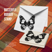 Briefmarke aus Schmetterling Gummistempel
