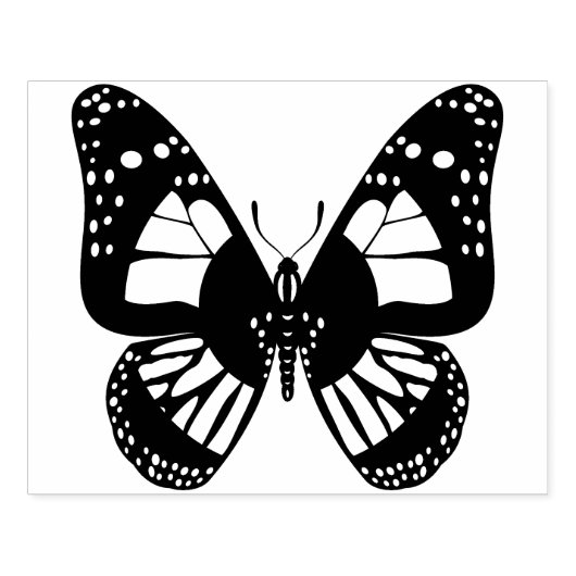 Briefmarke aus Schmetterling Gummistempel (Prägung)