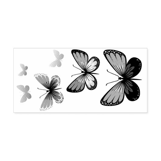Briefmarke aus schmetterndem Schmetterling Gummistempel (Prägung)