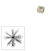 Briefmarke aus Schneeflocken Gummistempel (Stempel)