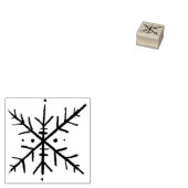 Briefmarke aus Schneeflocken Gummistempel (Stempel)