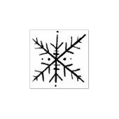 Briefmarke aus Schneeflocken Gummistempel (Prägung)