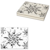 Briefmarke aus Schneeflocken Gummistempel (Stempel)