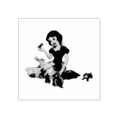 Briefmarke aus schneeweißem Gummi Gummistempel (Prägung)