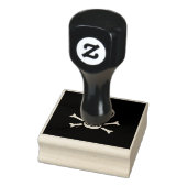 Briefmarke aus schwarzem Kautschuk Gummistempel (Stempel)