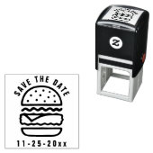 Briefmarke aus selbstklebendem Kautschuk Permastempel (Beispiel)