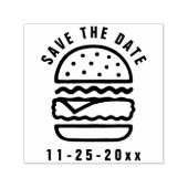 Briefmarke aus selbstklebendem Kautschuk Permastempel (Design)