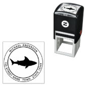 Briefmarke aus Shark Self Inking Permastempel (Beispiel)