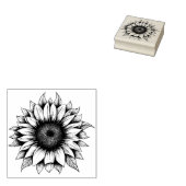 Briefmarke aus Sonnenblumen Gummistempel (Stempel)