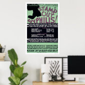 Briefmarke aus Syphilis 1940 WPA Poster (Heimbüro)