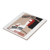 Briefmarke aus Syphilis und Gonorrhö Fliese (Seite)