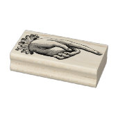 Briefmarke aus Vintagem Zeigegriff Gummistempel (Stempel)